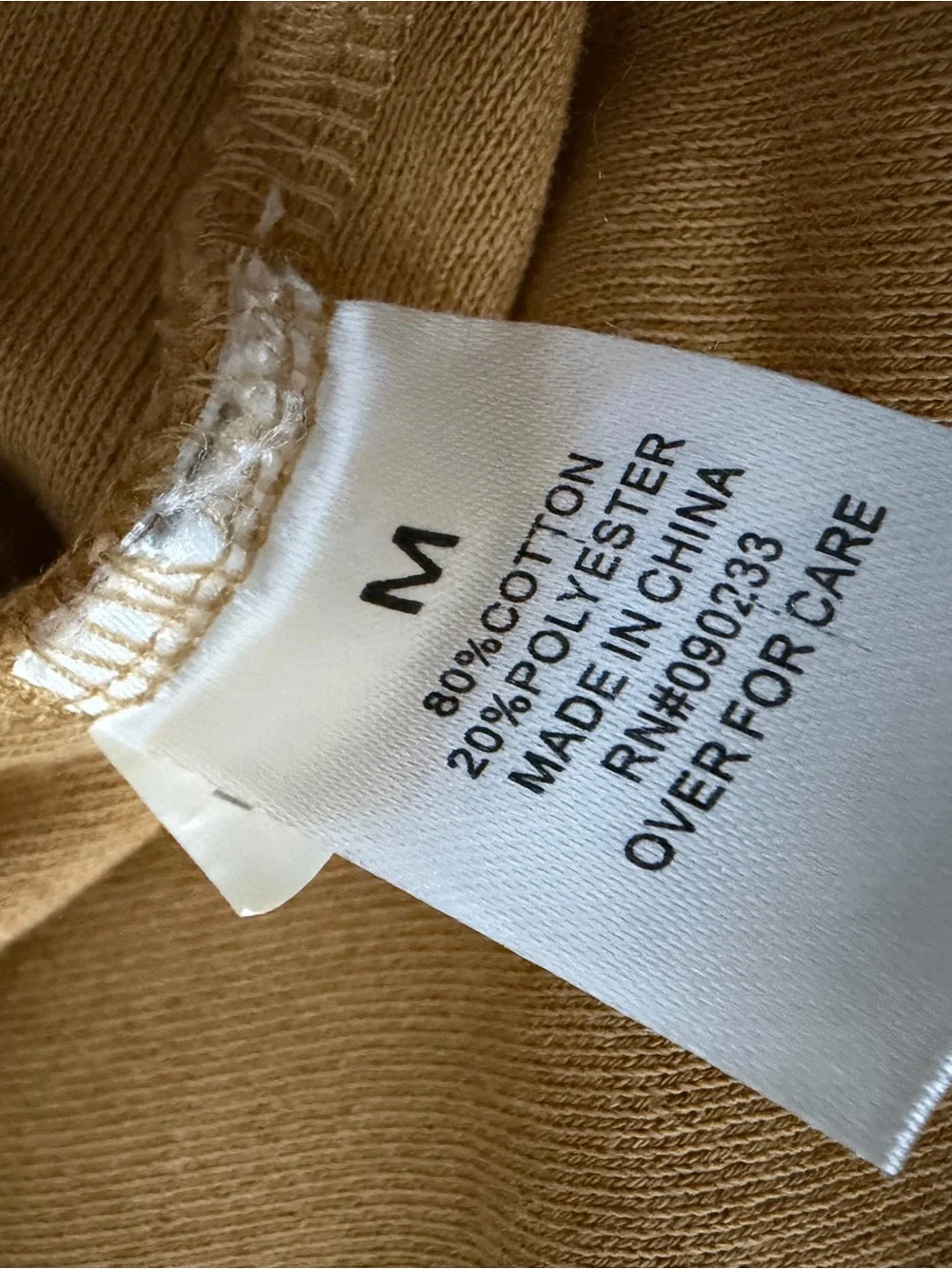 PacSun Mustard Crewneck Sweatshirt Size M Cozy Raglan Fit Men Sporty Unisex